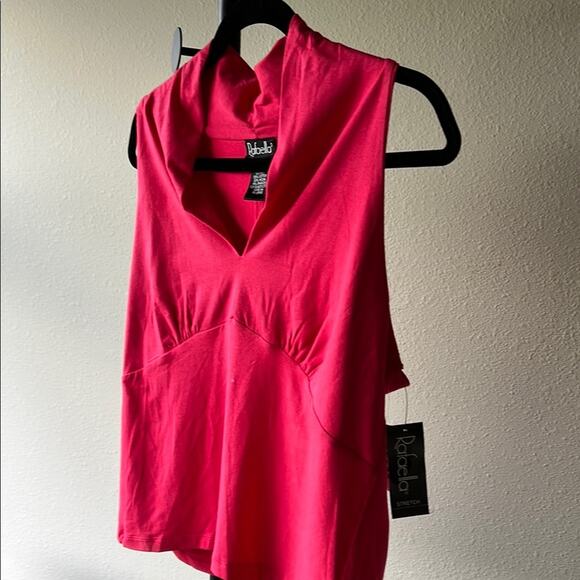 NWT Rafaella Women's Pink V Neck Sleeveless Top - size XL - Picture 6 of 7